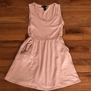 blush/light pink forever 21 lounge dress